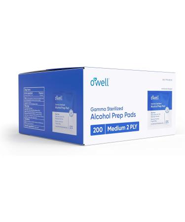 200 Count Alcohol Wipes - Sterile Antiseptic Prep Pads for First Aid & Personal Use - Buy Online on SooperMarket.com