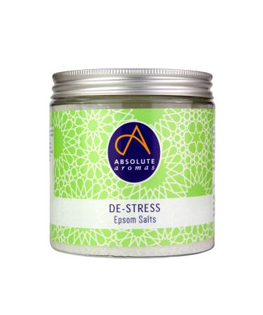 Absolute aromas de-stress-epicing bath salt 575g-magnesium sulfate with 100% pure essential oils-bergamot frankincense rose jasmine and lavender oil-relieves the daily voltages 1 piece (1 Pack)