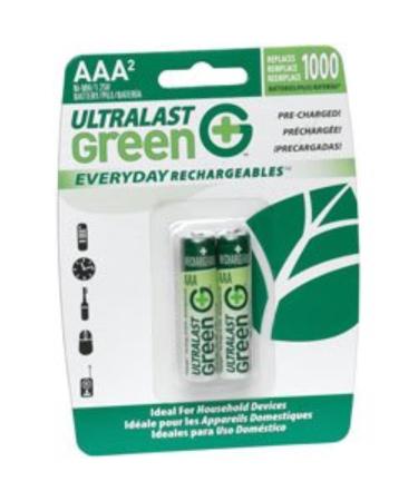 ULGED2AAA AAA Green Precharged Ready-to-Use Rechargeable Batteries