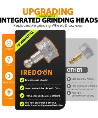 IREDOON Dog Nail Grinder Upgraded - Professional 3-Speed Electric Pet Nail Grinder for Painless Paws Grooming - Suitable for Small to Large Dogs - Black - Buy Online on SooperMarket.com