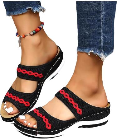 Orthopedic Arch Support Diabetic Walking Sandals - 2023 Women's Comfort Orthotic Wedge Sandals - Buy Online on SooperMarket.com