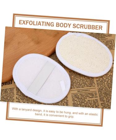 8 Pcs Natural Loofah Pads - Exfoliating Bath & Face Sponges for Oil Removal | International Shipping - Buy Online on SooperMarket.com