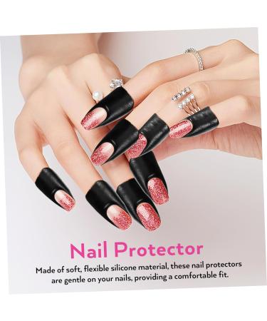 FRCOLOR 400 Sheets Nail Art Anti Spill Stickers Nail Polish Nail Protection for Painting Nails Nail Tape Nail Care Tools Protection Tearable 3.00X2.50X0.10CMx4pcs As Shown X 4 Pieces - Buy Online on SooperMarket.com