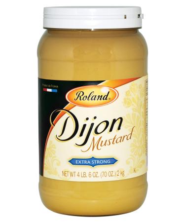 Roland Foods Extra Strong Dijon Mustard, Specialty Imported Food, 4.4-Pound Jar Extra Strong Dijon 4.4 Pound (Pack of 1)