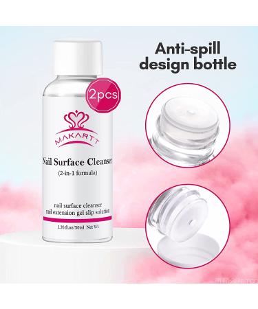 Multifunctional Nail Extension Gel & Anti-Stick Cleanser - Professional DIY Slip Solution (2PCS) - Buy Online on SooperMarket.com