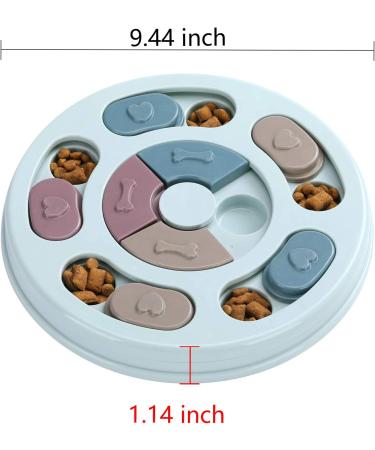 Dog Food Puzzle Feeder Toy for IQ Training & Enrichment - Blue - Buy Online on SooperMarket.com