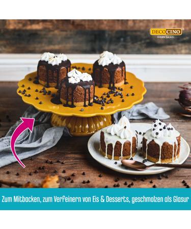 Decocino Chocolate Drops - 75g | 49% Cocoa | Vegan Gluten-Free Palm Oil-Free | Perfect for Decorating Cakes & Cupcakes - Buy Online on SooperMarket.com
