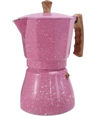 Latte Mocha Coffee Italian Moka Espresso Cafeteira Percolator Pot Field Coffee 300 ml Pink - Buy Online on SooperMarket.com