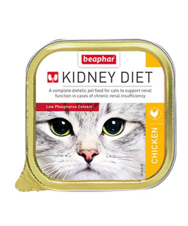 Beaphar | Kidney Diet for Cats | Supports Renal Function | Renal Insufficiency | Vet Recommended | Kidney Care | Low Protein & Low Phosphorus | Chicken Flavour | 100g Chicken 100 g (Pack of 1)