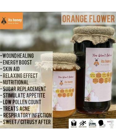 Honey Orange Flower Spanish 100% Pure & Raw Natural Unheated Unpasteurised Fresh Certified Orange Flower Honey 1 Kg - Buy Online on SooperMarket.com