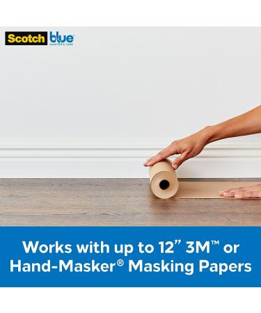 ScotchBlue Painter's Tape and Paper Dispenser  Applies Masking Paper with Painter s Tape to Protect and Cover Surfaces  Tape Dispenser Includes Plastic Blade  Fits 12 Inch Masking Paper - Buy Online on SooperMarket.com