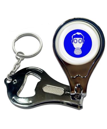 BadgeBeast.co.uk Respiratory - Key Ring Bottle Opener and Nail Clipper
