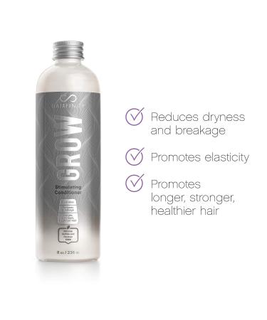Hairfinity Grow Stimulating Conditioner - Caffeine & Biotin Formula for Hair Loss - Sulfate & Silicone Free - Thickening for Fine, Thin, Dry, Curly Hair 8oz - Buy Online on SooperMarket.com