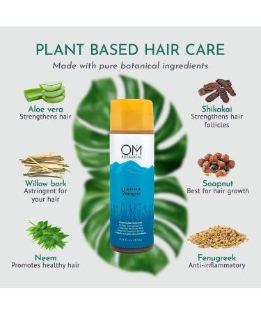 OM Botanical Sulfate-Free Peppermint Hair Shampoo | Ayurvedic Herbs for Hair Growth, Scalp Conditions | Men/Women | Works for Dyed Hair - Buy Online on SooperMarket.com