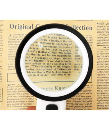 Mity rain 30X Magnifying Glass with LED Light - High Power Handheld Lighted Magnifier with Large Double Glass Lens Led Magnifiers - Buy Online on SooperMarket.com