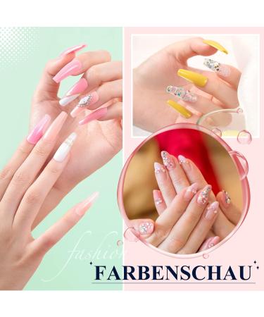 Phoenixy 6 Color Poly Nail Gel Kit with 36W UV/LED Lamp - Complete Nail Extension Set - Perfect Gift for Women - Buy Online on SooperMarket.com