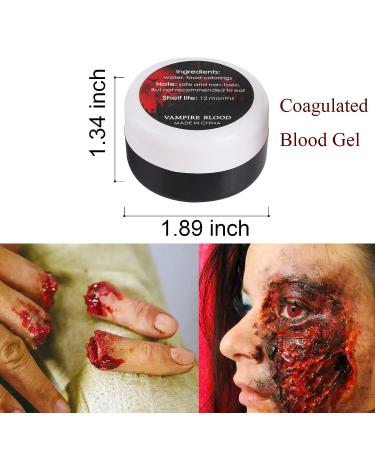 Yeweian Fake Blood Scar Wax SFX Makeup Kit - Halloween Stage Monster Zombie Vampire Special Effects - Coagulated Blood Gel - 50g - Buy Online on SooperMarket.com