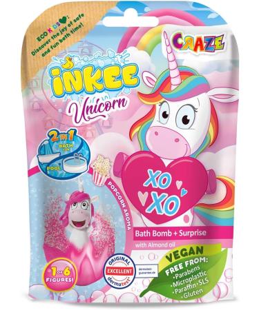 INKEE Bath Bomb Unicorn Set - 3 Magical Bath Bombs with Surprise Unicorn Figures | Perfect Gift for Kids & Adults - Shop Now! - Buy Online on SooperMarket.com
