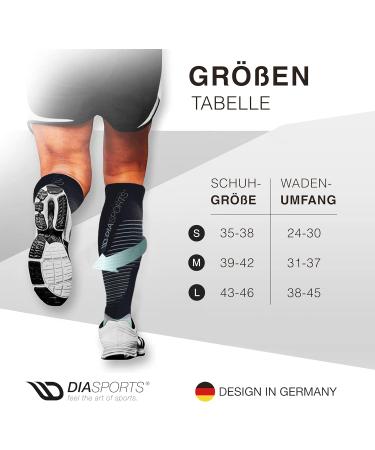 Buy Diasports Runstars Compression Socks for Sports Running & Marathon - Premium Design for Men & Women (Black/White Size M) - Buy Online on SooperMarket.com