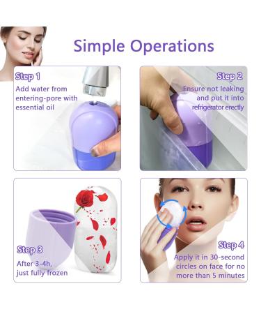 2024 Ice Face Roller - Upgraded Coldairsoap Facial Beauty Tool | Reusable Skin Care Roller for Neck | Enhance Natural Glow & Radiance - Buy Online on SooperMarket.com