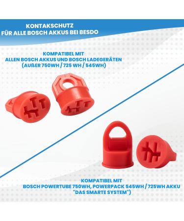 Esudo Contact Protection PIN Cover for Bosch E-Bike Battery | 3-Pack | Waterproof Dustproof & Corrosion Resistant Battery Cover Cap - Buy Online on SooperMarket.com