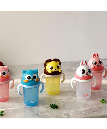 Edison Friends 3D Non-Spill Straw Cup - BPA Free, Platinum Silicone, White Rabbit Design | 10.1 Oz - Made in Korea - Buy Online on SooperMarket.com