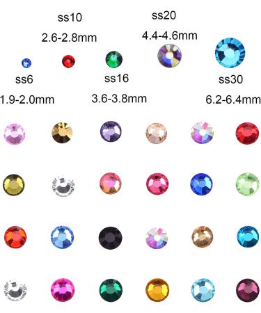 6800+PCS Mixed Sizes Hotfix Rhinestones Crystal Kit for DIY Shoes, Clothes & Bags - Includes Tweezers and Picking Pen - 22 Colors Available - Buy Online on SooperMarket.com