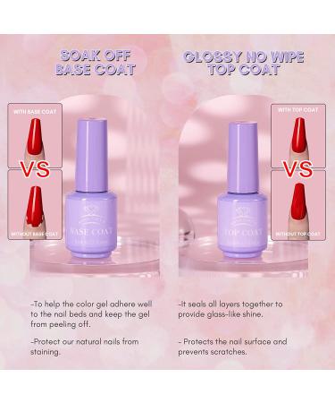 Makartt 4pcs Gel Base & Top Coat Kit - Nail Dehydrator & Primer for Long Lasting Nail Art - Buy Online on SooperMarket.com