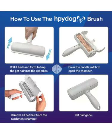 Pet Hair Remover Roller - Reusable Multi-Surface Fur & Lint Cleaner for Furniture Couch Carpet Car Seats - Portable Blue - Buy Online on SooperMarket.com