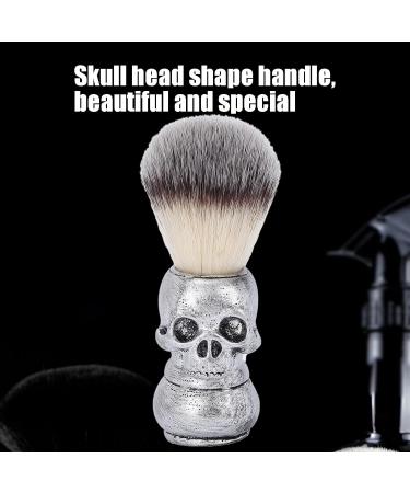 Buy Handmade Skull Handle Shaving Brush for Men | Halloween Neck Dust & Cleaning Brush | Premium Hairdresser Beard Care - Buy Online on SooperMarket.com