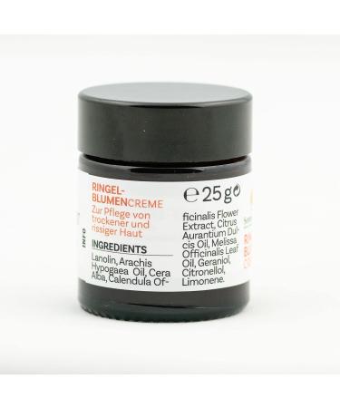 Calendula Ointment 25g - Natural Lip Care Cosmetic in Glass Jar | Soothes Chapped Lips - Buy Online on SooperMarket.com