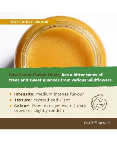 Earthbreath Forest Flower Raw Honey 1.4 kg - Pure Dark Unpasteurised & Unfiltered - Natural Sweetener for Cooking & Beverages - 1.4 kg (Pack of 1) - Buy Online on SooperMarket.com