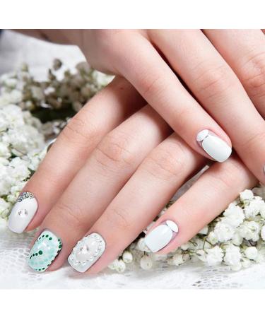 EXCEART 1 Set Makeup Rhinestone Rhinestones Nail Accessories Manicure Tools Nail Patches Diy Manicure Supply Nail Jewelry Decor Manicure Decors White Wooden Rhinestone Nails Acrylic 3d 12.5X0.8cm White - Buy Online on SooperMarket.com