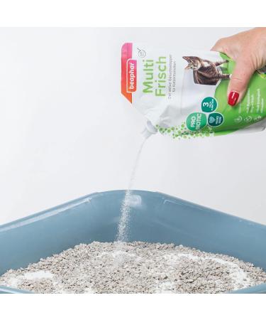 Beaphar Multi Frisch - Active Odor Stopper for Cat Toilets with Probiotics | Biodegradable & pH-Neutral | Vanilla & Melon - 400g - Buy Online on SooperMarket.com