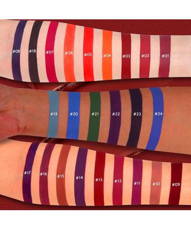 Luxsea Matte Liquid Lipstick Set - 24 Colors Waterproof Long Lasting Lip Kit - Buy Online on SooperMarket.com