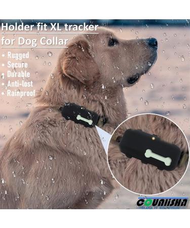 Counlisha Silicone Holder for Tractive XL GPS Tracker | Durable Scratch-Resistant Dog Collar Cover | 2-Pack in Black & Green - Buy Online on SooperMarket.com