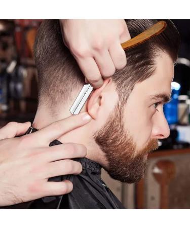Shop Candure Men's Razor - Professional Stainless Steel Razor with Wooden Handle & 10 Extra Sharp Blades for Precision Beard Shaping - 13cm - Buy Online on SooperMarket.com