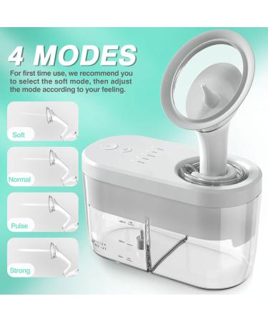 Rechargeable Ear Wax Cleaner - 4 Cleaning Modes - Automatic Irrigation Water - Adult Ear Cleaner Tool (White Kit) - Buy Online on SooperMarket.com