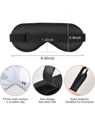 Haskirky Light Blocking Eye Mask | Adjustable Breathable Comfort for Travel, Yoga, Meditation | Cartoon Sheep Design | Men and Women - Buy Online on SooperMarket.com