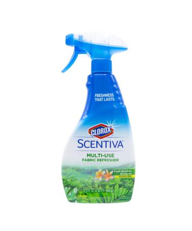 Clorox - BB0703 Scentiva Multi-Use Fabric Refresher Spray | Fabric Freshener for Closets, Upholstery, Curtains, and Carpets | Fresh Brazilian Blossoms | 16.9 Ounces 16.9 Fl Oz (Pack of 1) Fresh Brazilian Blossoms