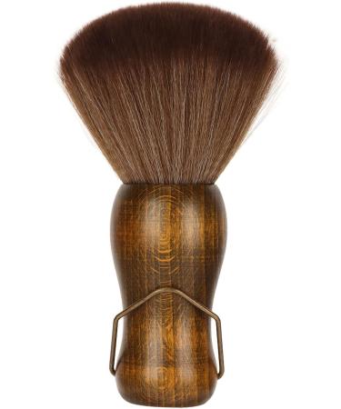 Neck Duster and Black Plastic Brush Fast Cleaning Neck Dust Brush with Nylon Bristles and Wooden Handle Neck Hair Cleaning Brush with Stand Up Base Practical Barber Accessories for Hair Cutting - Buy Online on SooperMarket.com