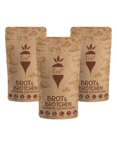 Ruut gluten -free bread mixture with cassava flour |3 x 810 grams of storage pack |Wheat replacement free of grain additives preservatives |Paleo vegan & sustainable 2430 g (3 x 810 g)