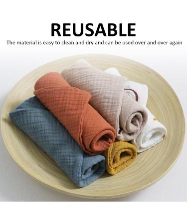 GVSAVY Set of 5 Kids Crepe Small Towelettes - Baby Bibs and Multi-Use Cloth Towels - Buy Online on SooperMarket.com