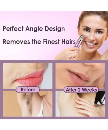 Gurelax Epilator for Women(Newest) Rechargeable Hair Removal Device Facial Epilator for Women 2-in-1 Electric Epilator & Shaver Portable Hair Rmoval for Face with a Velvet Bag Purple(2-in-1) - Buy Online on SooperMarket.com