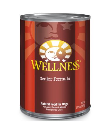 Wellness Complete Health Wet Dog Food, Senior Formula, Chicken & Sweet Potato Flavor, 12.5 Ounce, (Pack of 12).