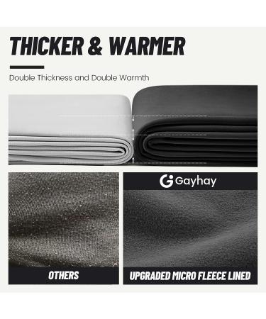 Fleece Lined Leggings with Pockets for Women - High Waisted Winter Yoga Pants - Black X-Large - Buy Online on SooperMarket.com