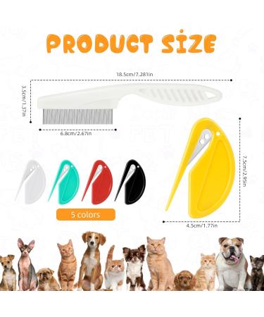 Premium PET Knotting Comb & De-Filzer for Long-Haired Dogs & Cats | Steel Blade Knot Removal Tool - Buy Online on SooperMarket.com