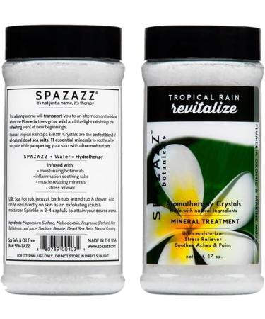Spazazz Aromatherapy Spa & Bath Crystals 2PK - Eucalyptus Mint & Tropical Rain - 8.5 Oz for Relaxation & Wellness - Buy Online on SooperMarket.com