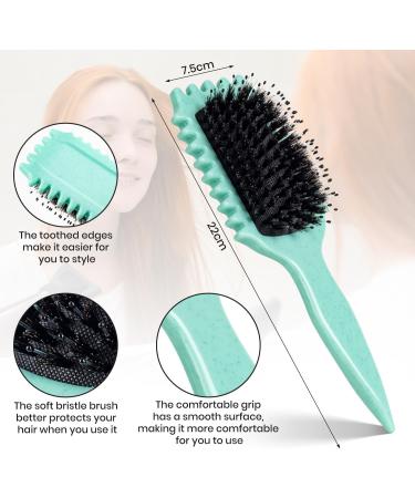 NILUTO Curl Defining Brush Curly Hair Brush Curl Brush for Curly Hair Curl Define Styling Brush Shaping and Defining Curls For Women Men Less Pulling and Curl Separation (1pcs Green) - Buy Online on SooperMarket.com