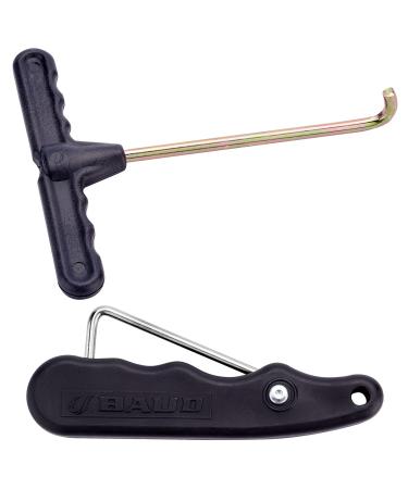 Superfindings 1 piece.Sleit shoe Top tensioner PP plastic clamping handle with 1 piece.Hook black sport folding top tensioner for ice skating figure skating boots